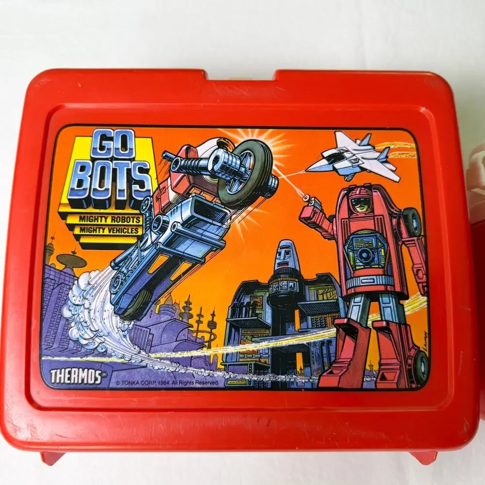 Vintage Tonka GOBOTS 1984 Lunch Box With Thermos